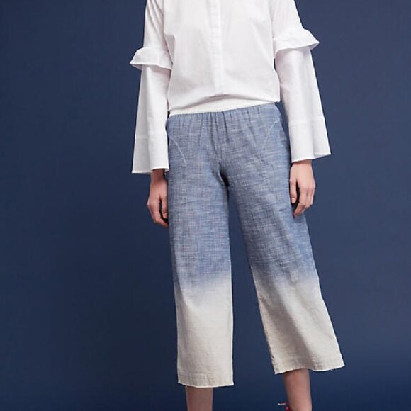 NWT Anthropologie Bell-Sleeve Poplin Buttondown Top by ISLA MAUDE - Picture 3 of 6